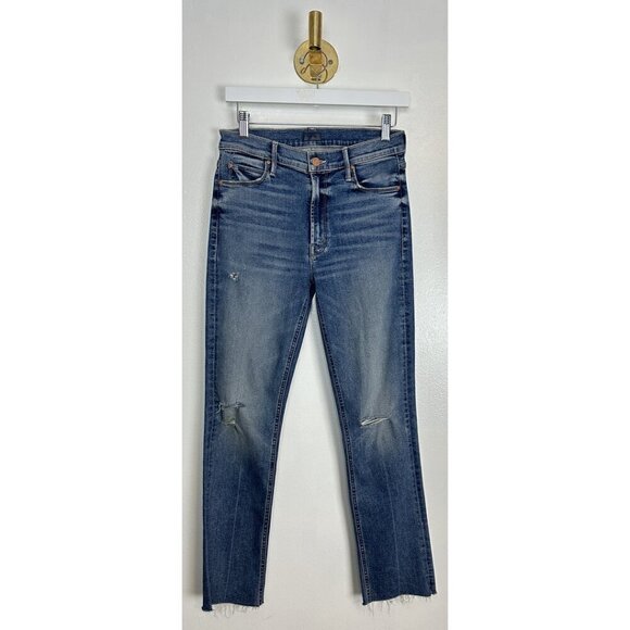MOTHER The Mid-rise Dazzler Ankle Fray in Wash Going In Circles Size US 28 - Picture 2 of 11